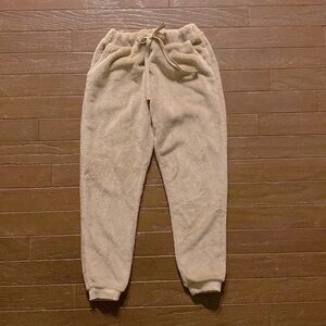 WARM and cozy Old Navy fleece pants Jr Sz Med Elastic waist w drawstring